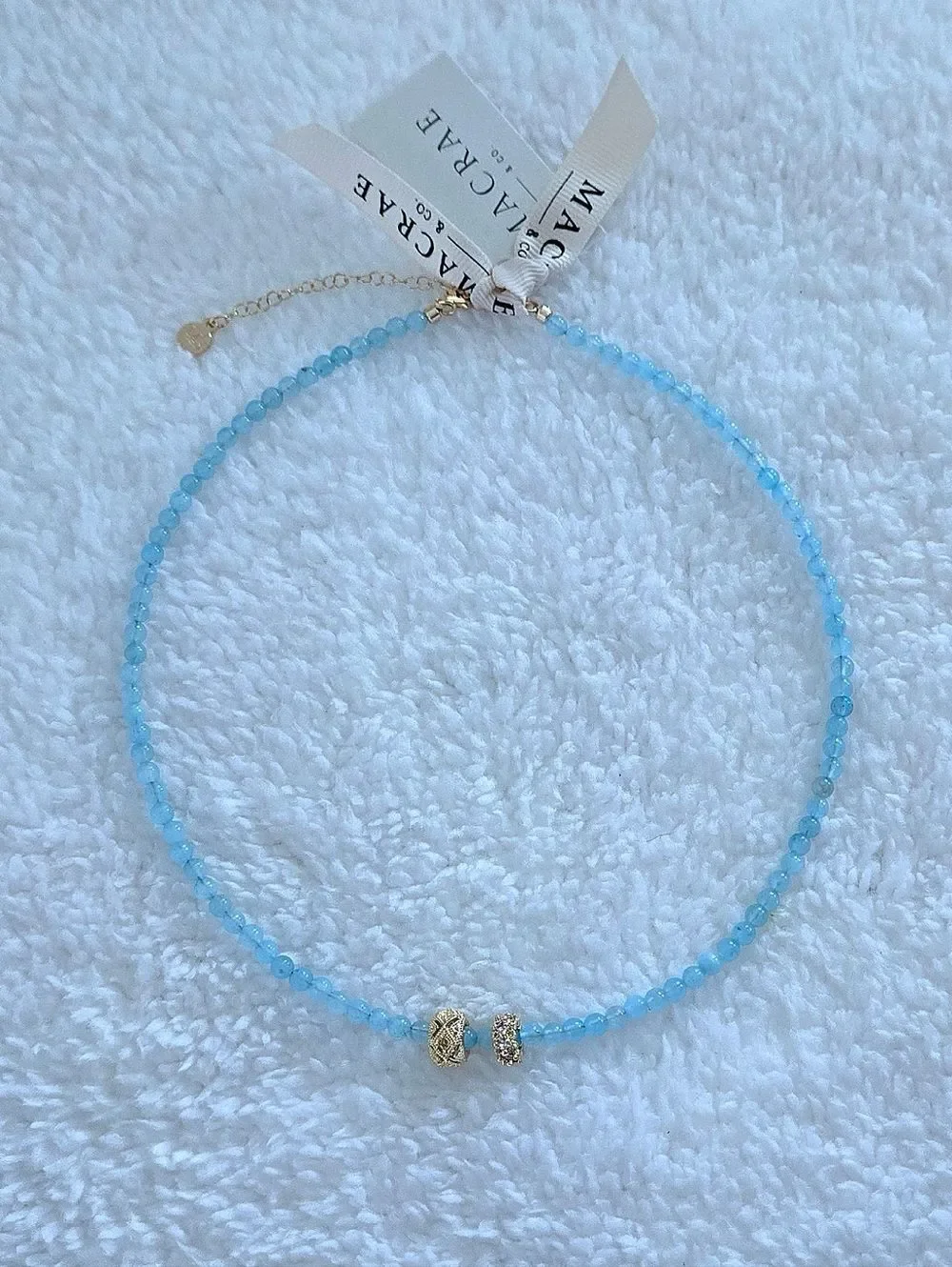 MacRae & Co. Blue Quartz with Charm Duo✌️ Necklace - NWT